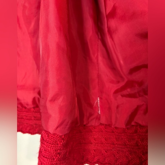 Cold water creek suede red blazer jacket XL leather red holidays Christmas - Picture 4 of 9